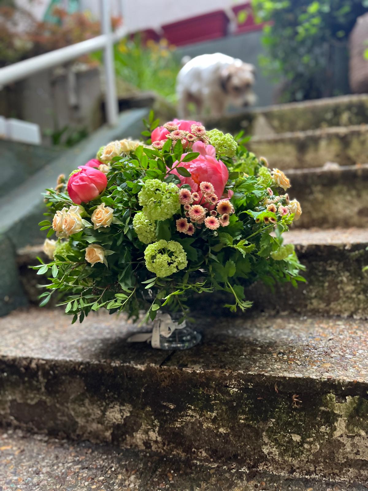 Copa Roma Lux de Cristal con Flores