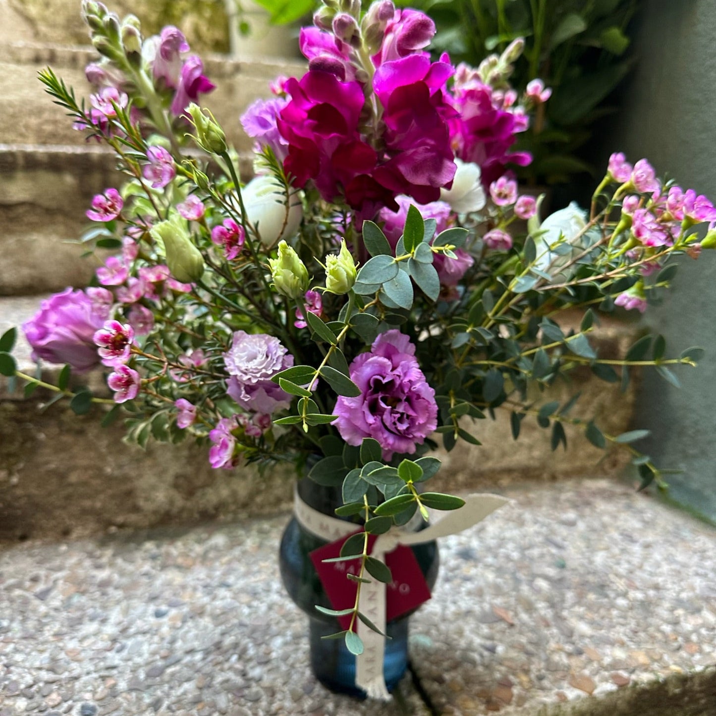 Búcaro Formas Otoñal con Flores
