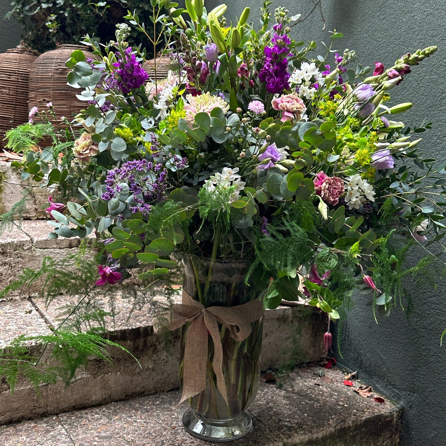 Centro de Flores en Cristal XXL