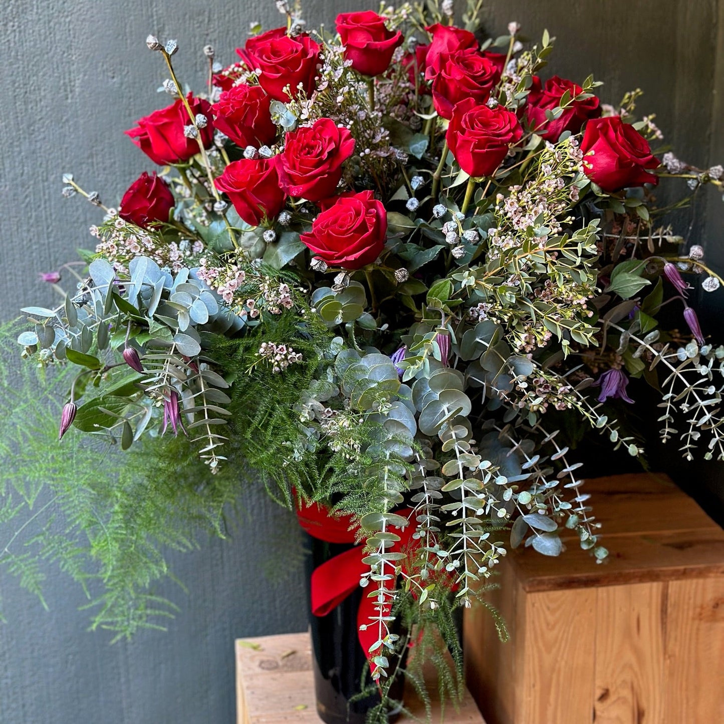 Centro Gran Lujo Rosas Rojas