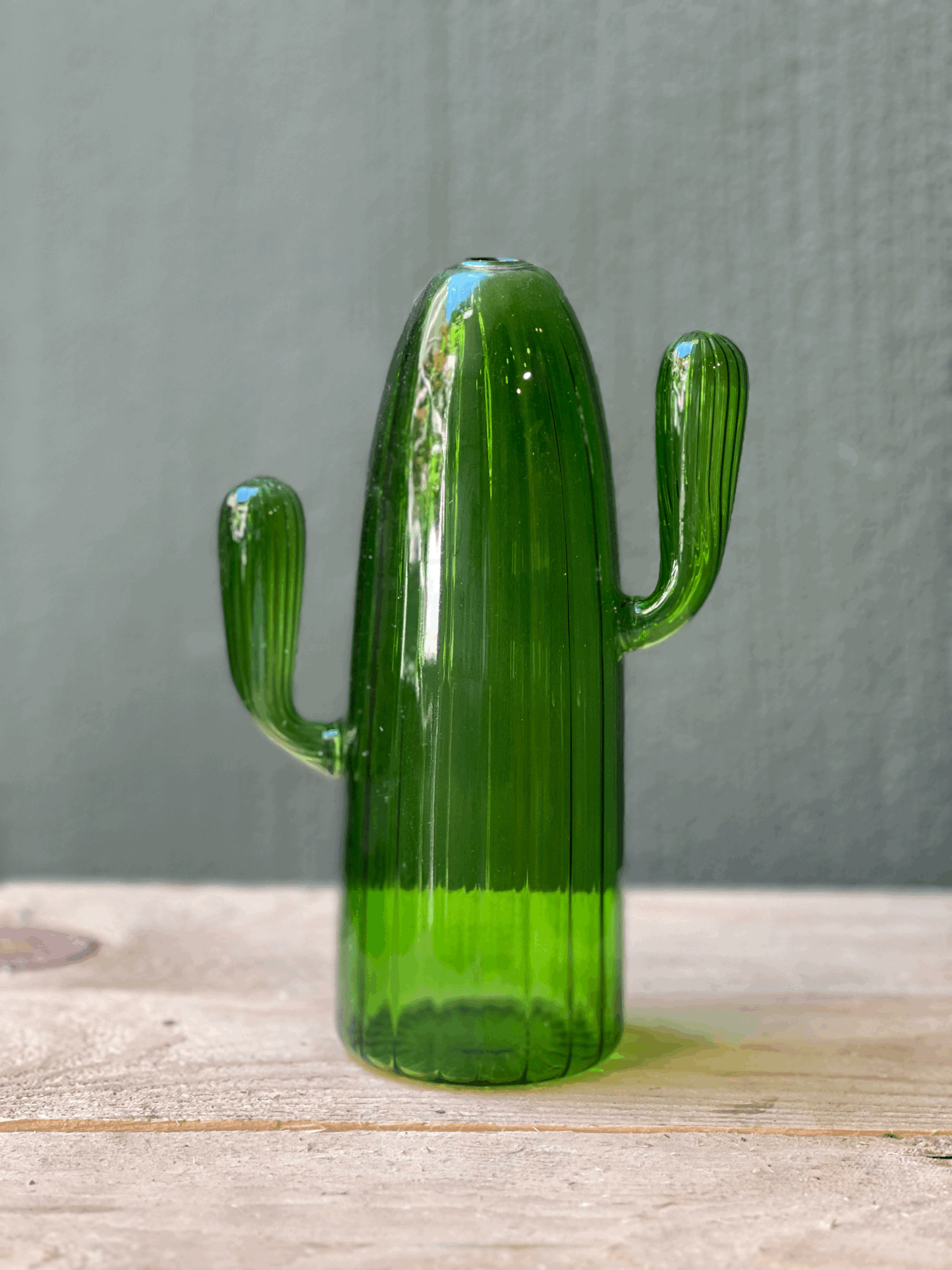 Jarrón Cactus Cristal