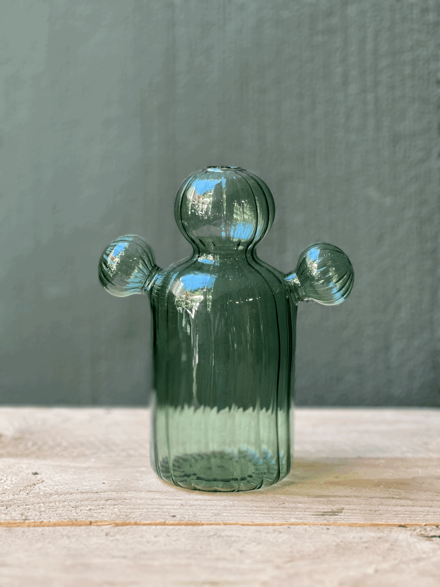 Jarrón Cactus Cristal