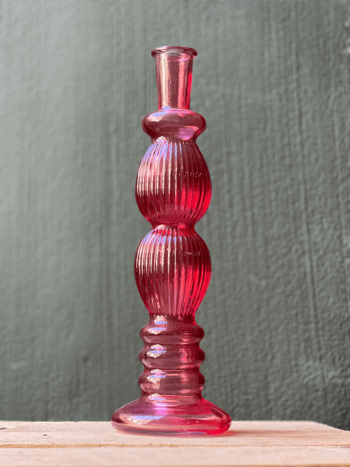 Candelabro Cristal Rojo