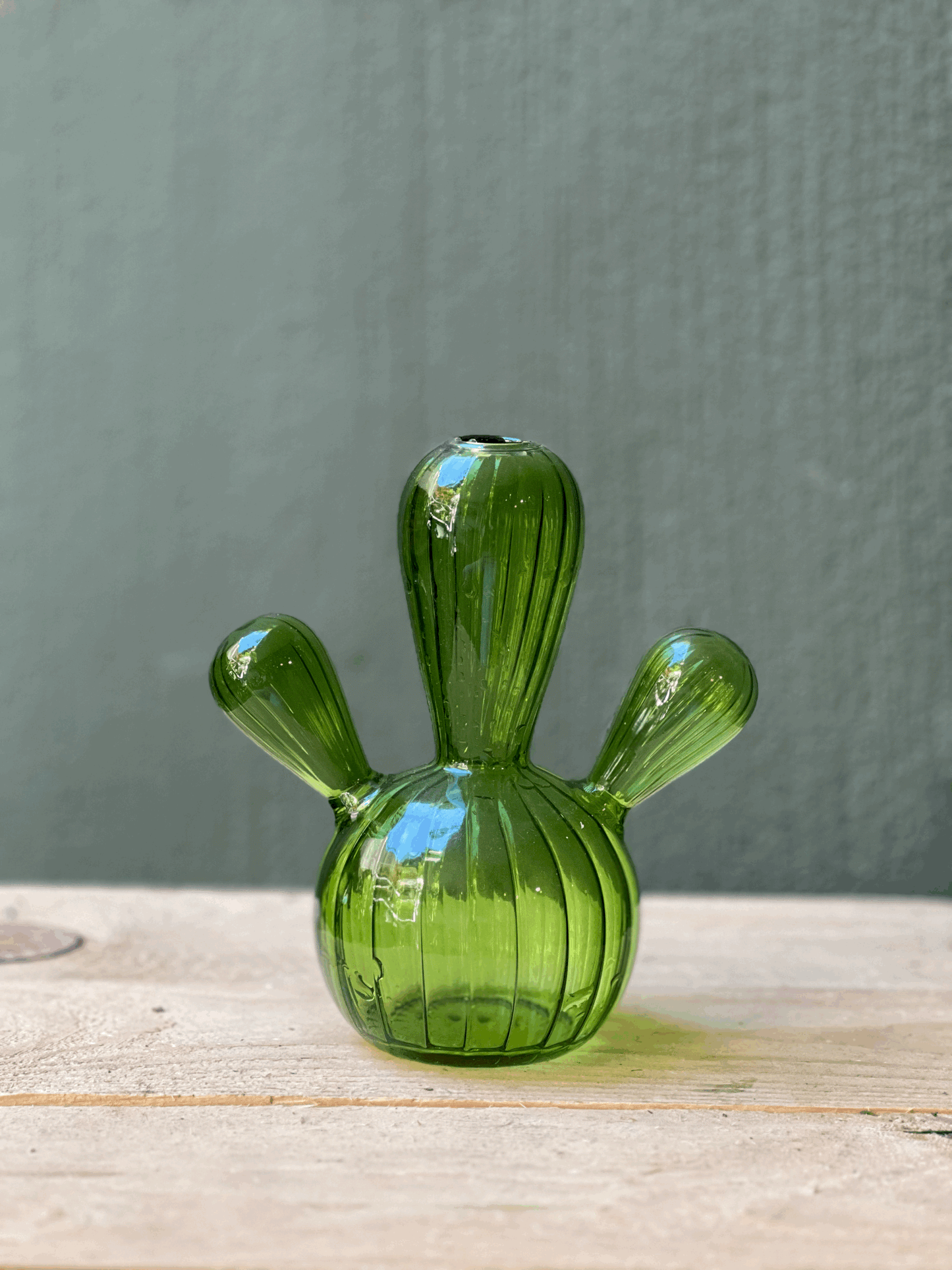 Jarrón Cactus Cristal