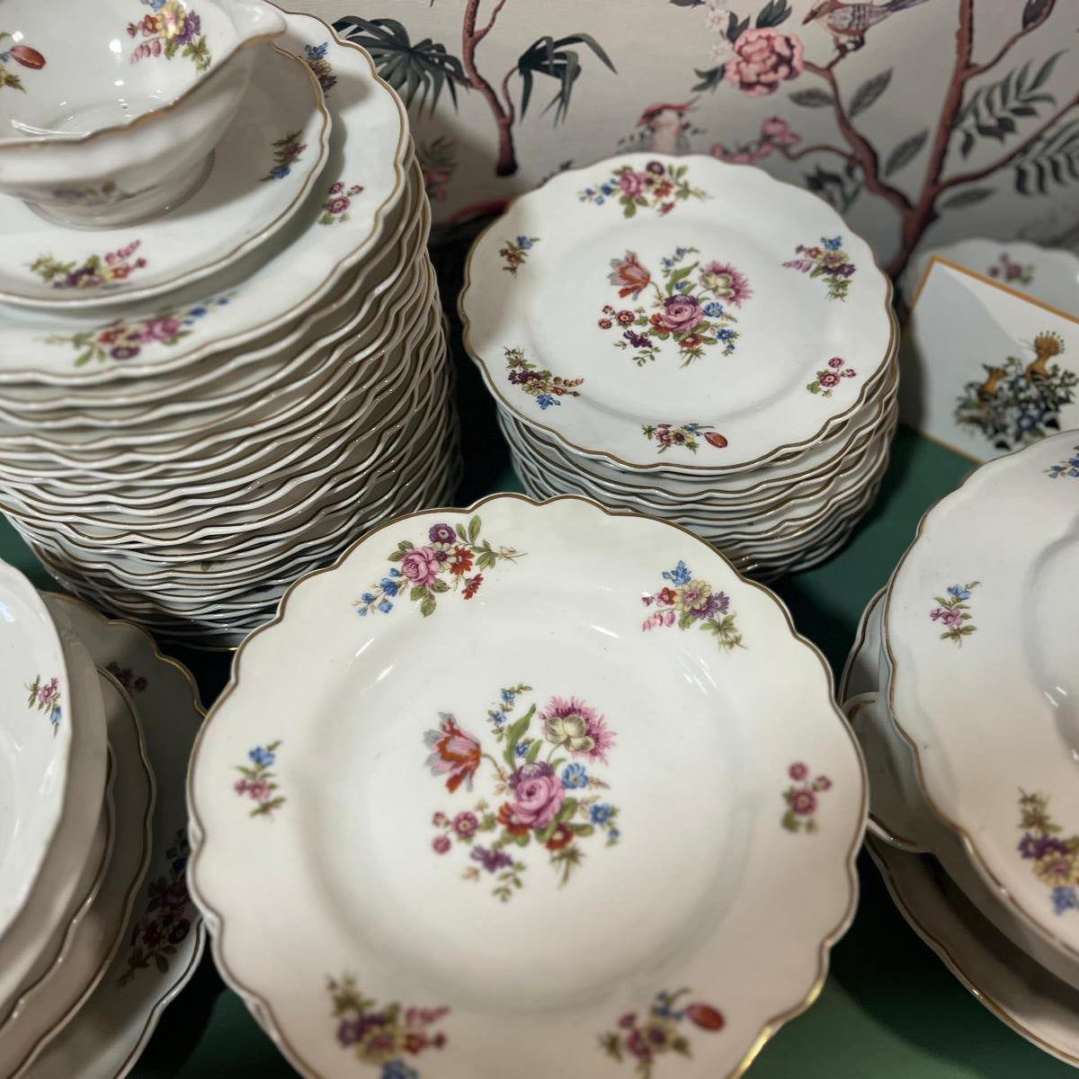 Vajilla francesa flores Limoges