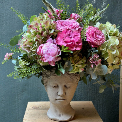 Venus Head with Seasonal Flowers