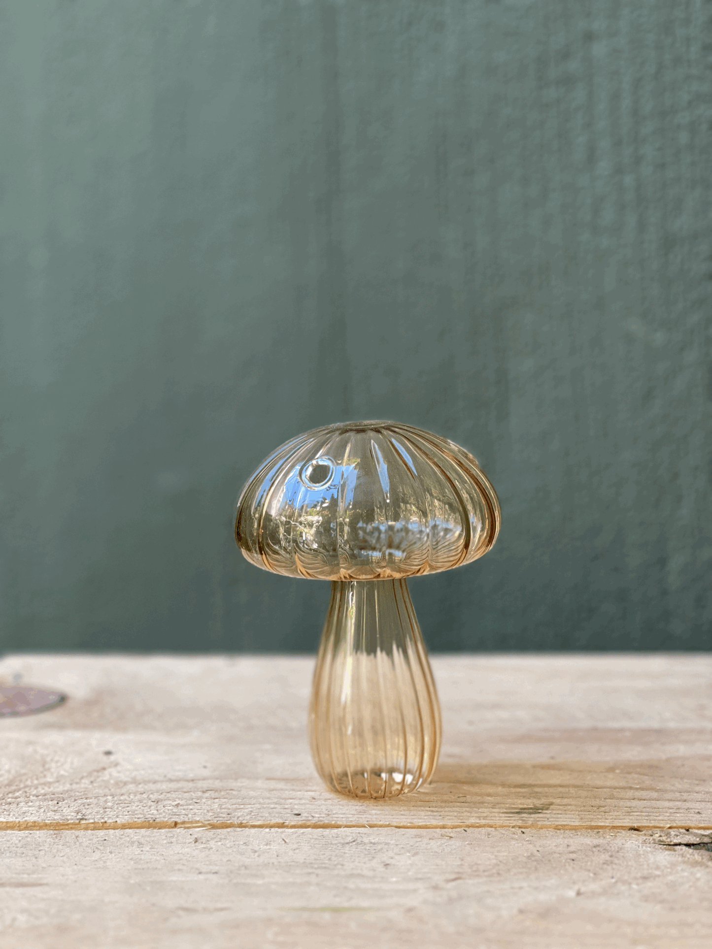 Glass Mushroom Vase
