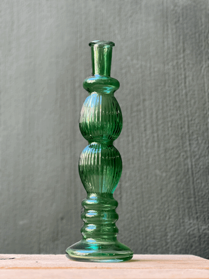 Green Crystal Candlestick.