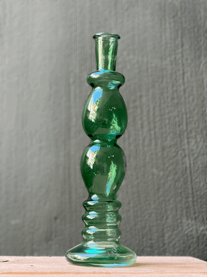 Green Crystal Candlestick.