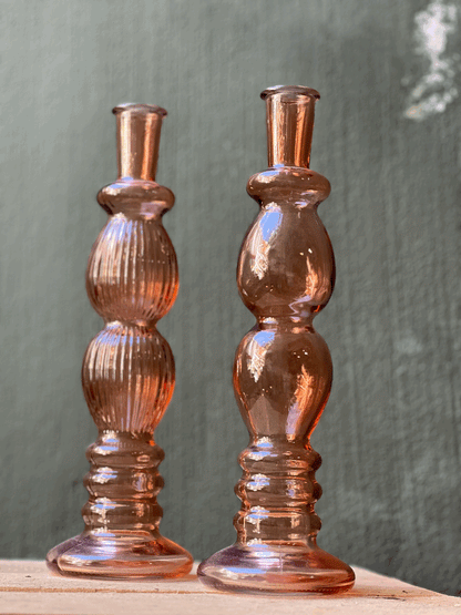 Amber Crystal Candlestick