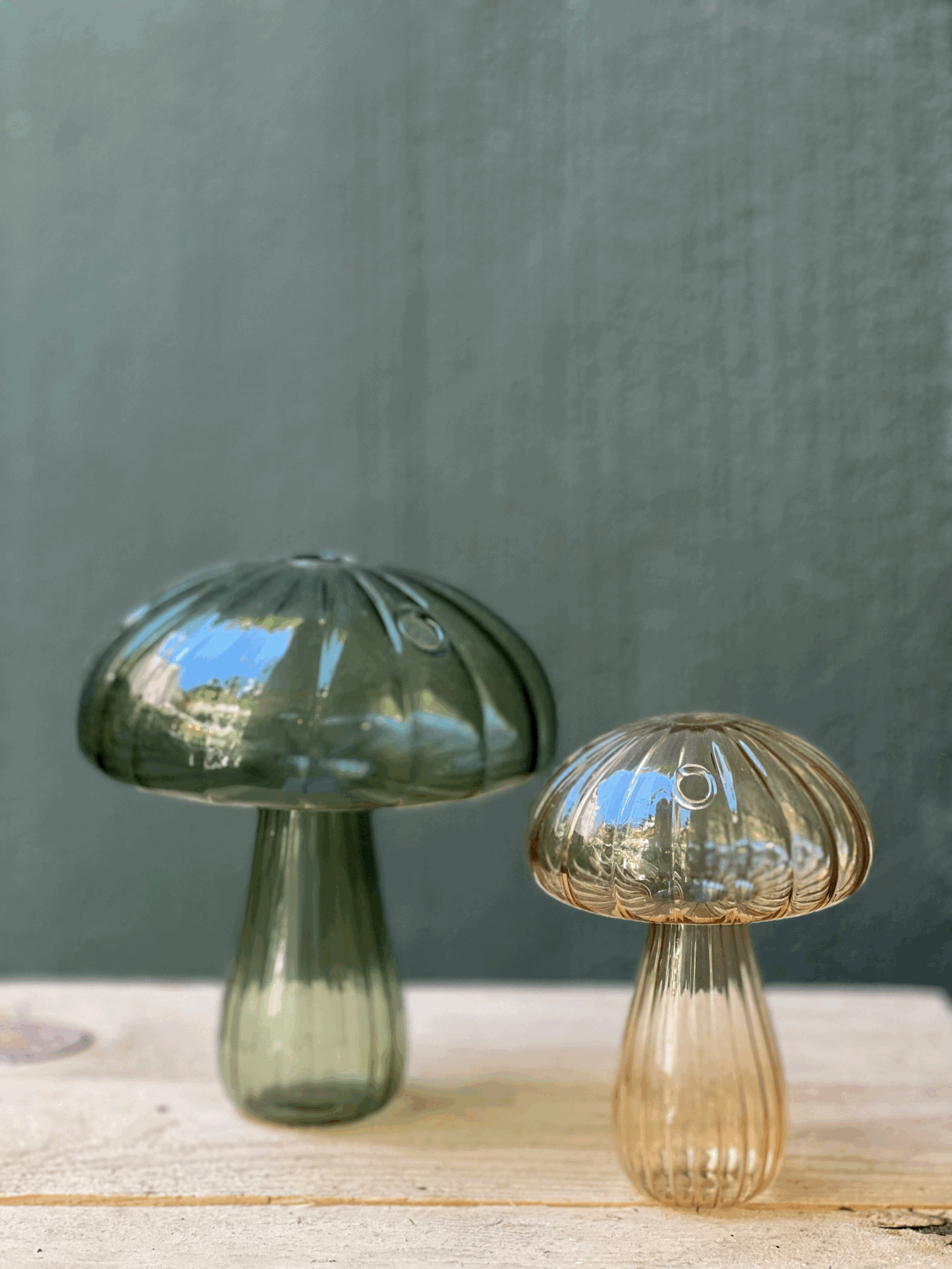 Glass Mushroom Vase