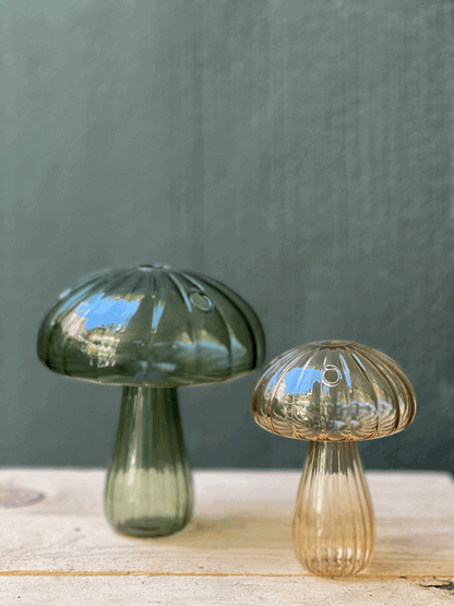 Glass Mushroom Vase