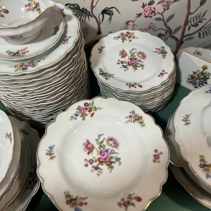 Vajilla francesa flores Limoges